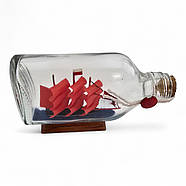 Модель вітрильника у пляшці (13 x 8 x 3 см), фото 2