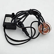 Занурювальний насос для фонтану з LED підсвічуванням, 3 Вт, 200 л/год, Hmax 55-60 см, IPX8 (BS-005), фото 4