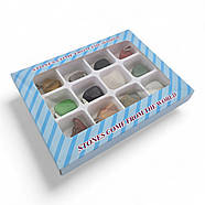 Кулон з каменю (набір 12 шт) (12,5 х9, 5х1, 5 см), фото 2