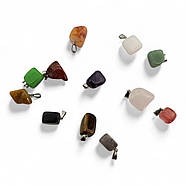 Кулон з каменю (набір 12 шт) (12,5 х9, 5х1, 5 см), фото 5