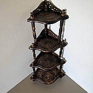 Етажерка з мангового дерева на 4 полиці (115х59х42 см), фото 4