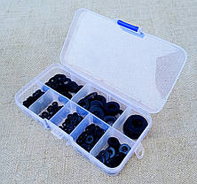 Набір із 250шт. нейлонових ущільнювальних шайб в коробці М2, М2.5, М3, М4, М5, М6, М8, М10, фото 3