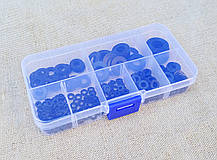 Набір із 250шт. нейлонових ущільнювальних шайб в коробці М2, М2.5, М3, М4, М5, М6, М8, М10, фото 5