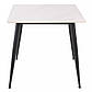 Компактний стіл на кухню Rion 80 см під білий квадратний мармур з керамічною стільницею, фото 3