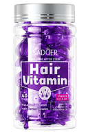 Вітамінні капсули SADOER Hair Macadamia Vitamin для фарбованого та пошкодженого волоссям з олією макадаміїї 40 од