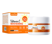 Дений крем для обличча з вітаміном С SADOER Vitamin C Whitening  SPF 50, 50 грам