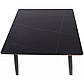 Квадратний стіл на кухню Rion 80 см чорний матовий з керамічною стільницею в стилі мінімалізм, фото 2