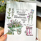 Набір силіконових штампів для скрапбукінгу Квіти і надписи CHT215, фото 2