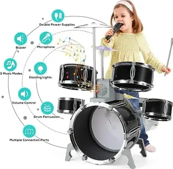 Дитяче барабанна установка з підключенням до телефону Q 530 A