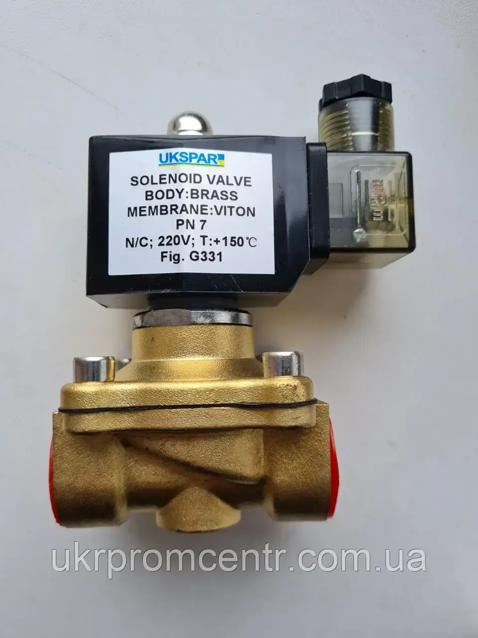 Клапан електромагнітний для води Ду40 (1 1/2") NC, фото 1