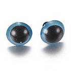 Око з фіксатором і Штифтом, для Іграшок, Круглі, Колір: Блакитний, Розмір: 20 мм, 10 пар, фото 4