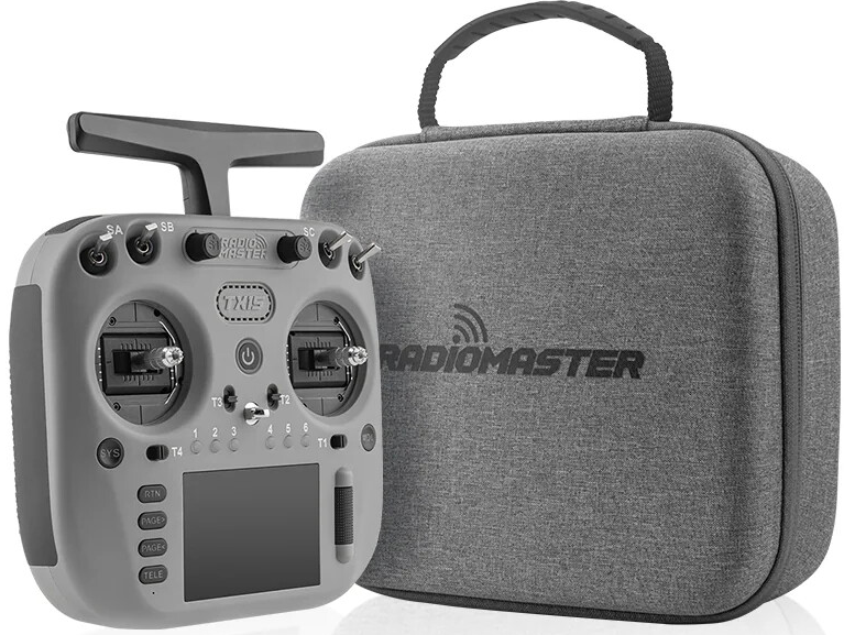 Пульт дистанційного керування RadioMaster TX15 Grey 2.4GHz/Sub-G 900MHz 16CH FPV пульт + чохол