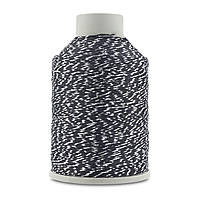 YarnArt CAMELLIA NEW (Камелія Нью) №412 чорний блістер срібло (Пряжа з металевим блістером, нитки для в’язання)