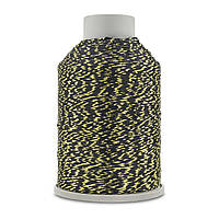 YarnArt CAMELLIA NEW (Камелія Нью) №413 чорний блістер золото (Пряжа з металевим блістером, нитки для в’язання)