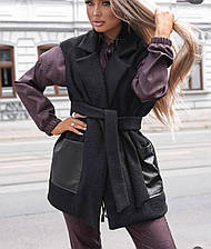 Жилетка Жіноча Барашик Букле 48-52,54-58,60-64 (вф750)