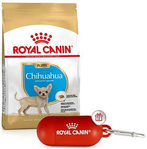 Акція! Сухий корм Royal Canin Chihuahua Puppy для цуценят, 1,5 КГ+ диспенсер для пакетів у подарунок!