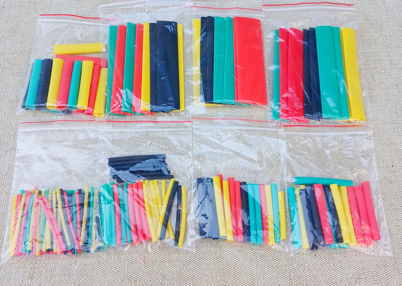 Набір термозбіжних трубок для ізоляції електричних проводів 164шт.