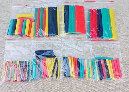 Набір термозбіжних трубок для ізоляції електричних проводів 164шт., фото 1