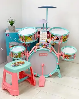 Барабанна установка Q 532 B Performer дитяча іграшкова караоке мікрофон