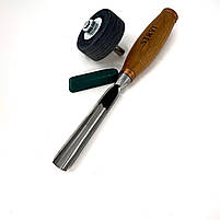 Ударна напівкругла 20мм STRYI Profi стамеска для об'ємного та скульптурного різьблення по дереву, фото 6