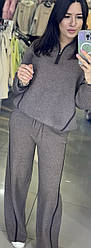 Костюм жіночий кашеміровий двійка: светр + штани, універсальний розмір 44-52