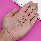 Тримач для Кулонів, Латунь, Колір: Платина, Розмір: 10x5.5x3мм, Отвір 3.5 мм, 10 шт, фото 5