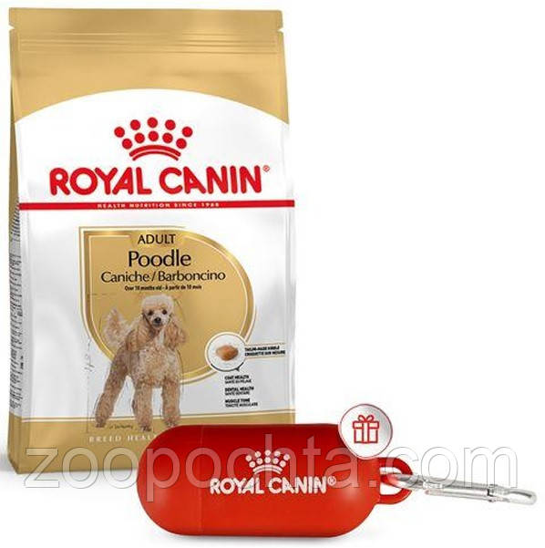 Акція! Сухий корм Royal Canin Poodle Adult для собак, 1,5 КГ+ диспенсер для пакетів у подарунок!, фото 1