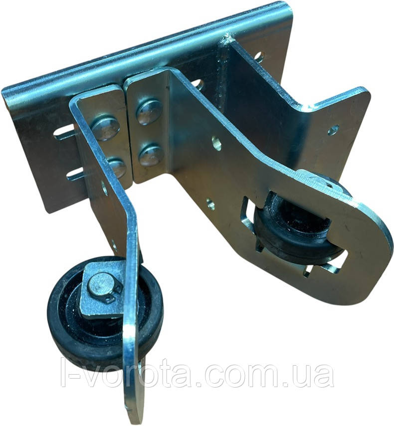 Верхній уловлювач із регулюванням з кронштейном для уловлювача встановлюєтся без зварювання для відкатних воріт