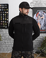 Толстовка флісова Polartec чорна Поліція з плащівкою з жетоном, фото 2