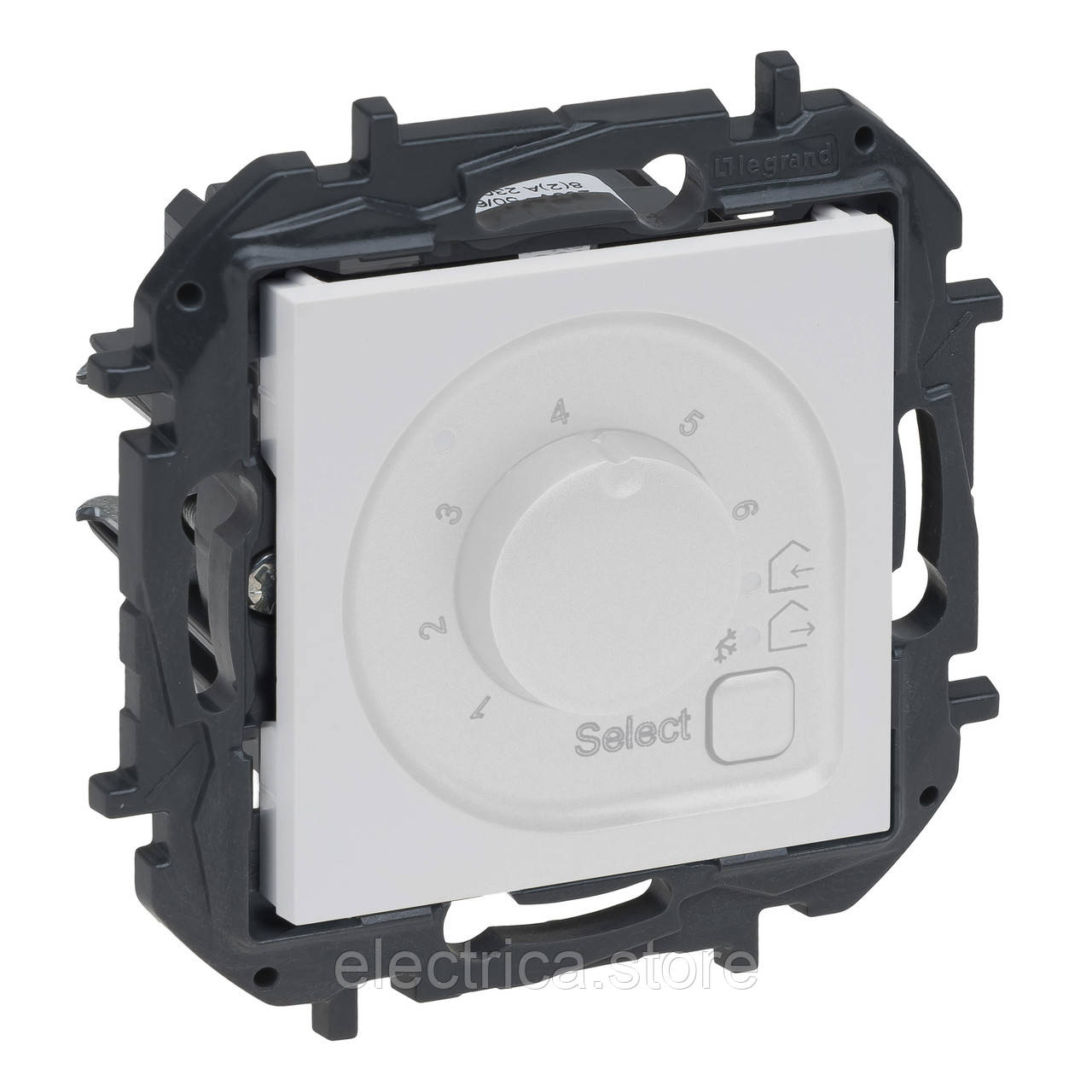 Терморегулятор для теплої підлоги 16А білий NILOE STEP Legrand 863142B, фото 1