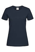 Футболка Stedman (Европа) голубая Классическая женская 953 NAV, S