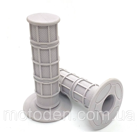 Ручки керма, мото грипси м'які сірі, фото 1