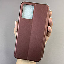 Чохол-книга для Motorola G54 книжка з принтом з лавандою на телефон моторола г54 бордова q07w, фото 2