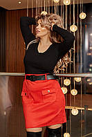 Юбка женская замшевая 844, 50-52 размер