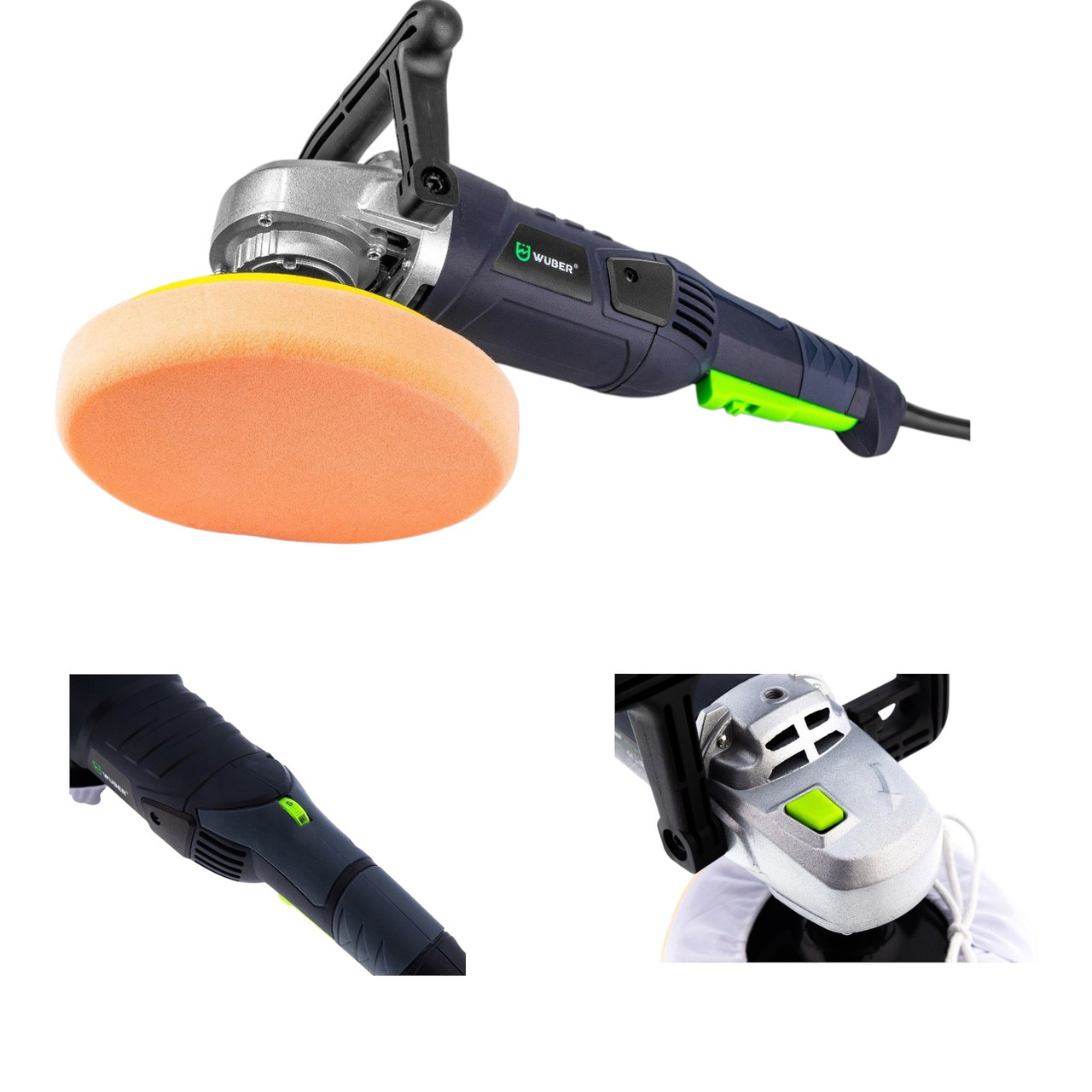 Полірувальна машина WUBER WR-CP-2400 2400 Вт полірувальна шліфмашина для авто