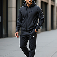 Спортивний костюм чоловічий з брюками та худі з капюшоном темно-синій, 46 1775