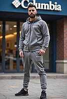 Спортивний костюм чоловічий зимовий на флісі сірий, 48 0130