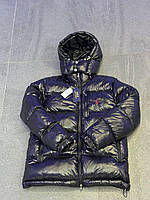 Пуховик мужской зимний Polo Ralph Lauren Модная курточка черная Поло Ральф Лорен тёплая, Куртка-пуховик на зиму пух