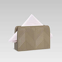 Серветниця керамічна Maestro MR-20004-44 Geometry Beige настільна підставка для серветок