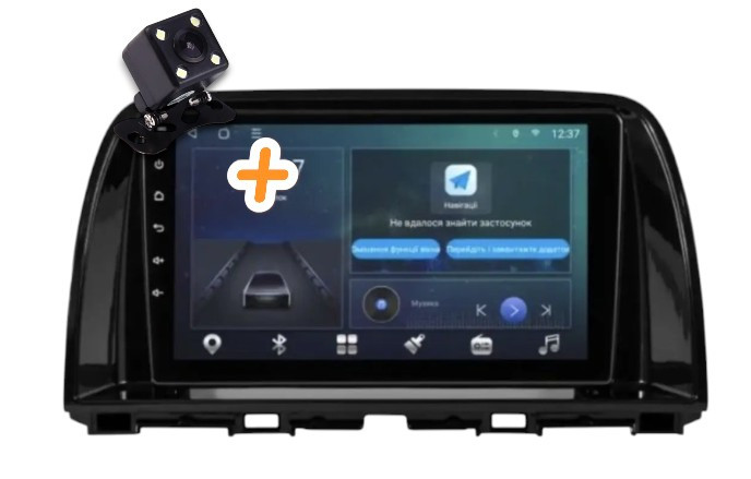 Магнітола для Mazda 6 2012-2017 4+64 ГБ на Android | QLED-екран, 4G, Bluetooth, фото 1