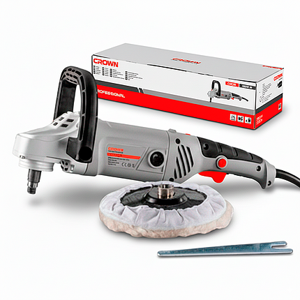 Полірувальна машина CROWN CT13302 1300Вт 180мм шліфовально-полірувальна машина, фото 1