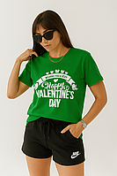 Женская футболка 555 зеленая, 48
