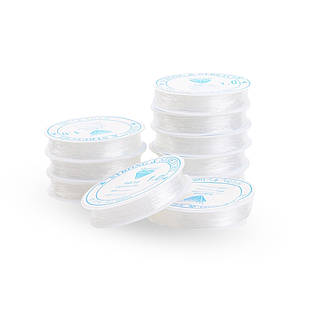 Силіконова Нитка 1.0 мм/4 м, Еластична, Гумка, Колір: Безбарвний, Товщина 1.0 мм, 4 м/котушка, 1 упаковка