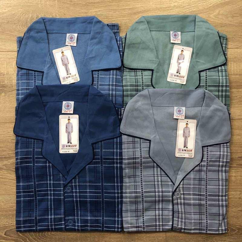 Чоловіча трикотажна піжама костюм домашній Курт з гудзиками, фото 1