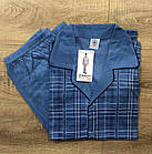 Чоловіча трикотажна піжама костюм домашній Курт з гудзиками, фото 4