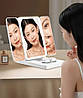 Потрійне косметичне дзеркало з мийними контактними лінзами Tri color makeup mirror SX-8, фото 5
