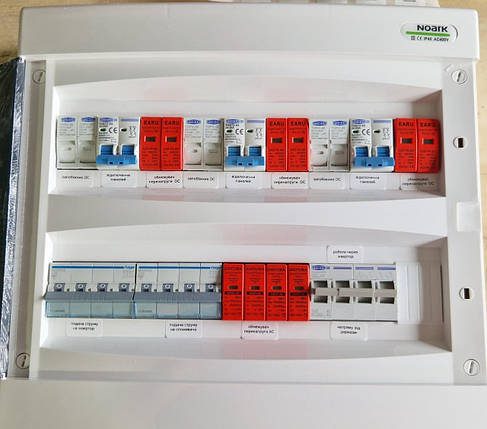 Щит захисту АС/DC для гібридної СЕС 3 фаза С40/С32/С25А 2PV 800V, фото 1