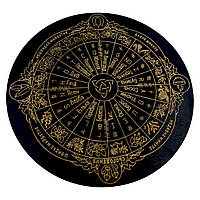 Кельтский рунический алтарь Друидов Огам из дерева на украинском языке, темный