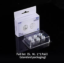 Амбушюри для навушників NICEHCK C03 S/M/L 3 пари – силіконові насадки, фото 5