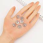 Шапочки для Бусин, Квітка, Тибетський Стиль, Метал, Колір: Античне Срібло, Розмір: 14х5мм, Отвірі 2 мм, 10 шт, фото 5